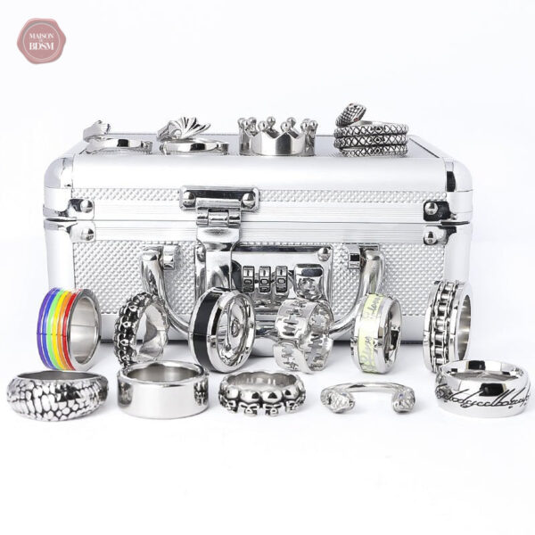 15pc-x-anneau-de-gland-design-coffret-cadeau-1 Coffret cadeau de 15 anneaux de gland design