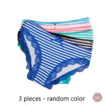Culottes Sissy, trio en coton et dentelle pour toutes occasions