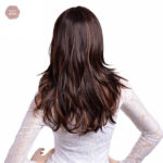Cheveux bruns 50 cm, idéal pour des coiffures variées