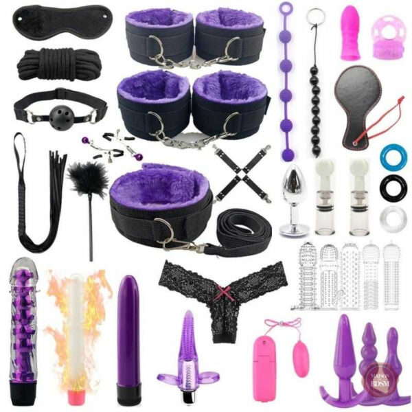Accessoires variés pour jeux de bondage et plaisir sensuel