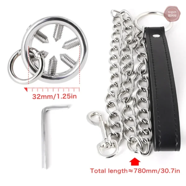 Accessoire de domination avec design ergonomique
