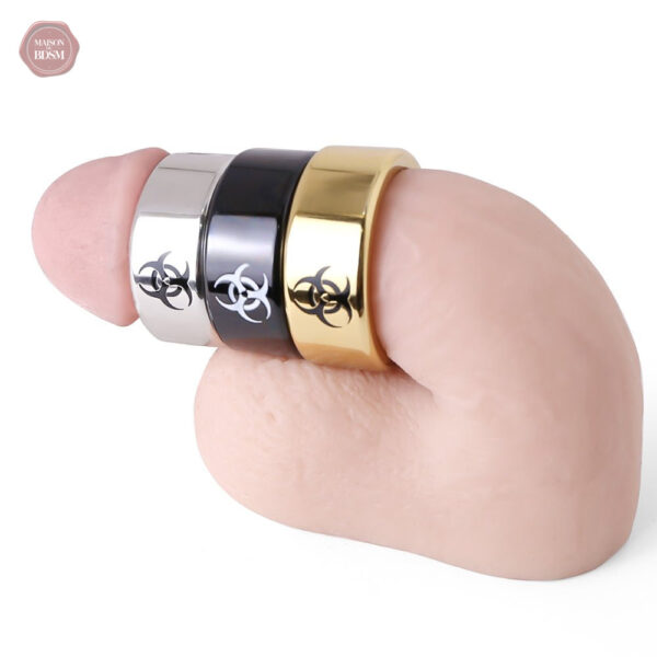 Accessoire audacieux pour gland avec motif Biohazard
