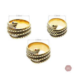 Accessoire de plaisir Cobra, design élégant en 24K