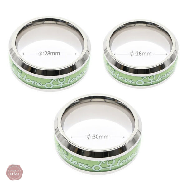Accessoire lumineux pour anneaux de gland