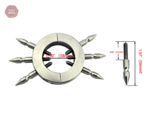 Accessoire de CBT en acier inoxydable pour sensations intenses