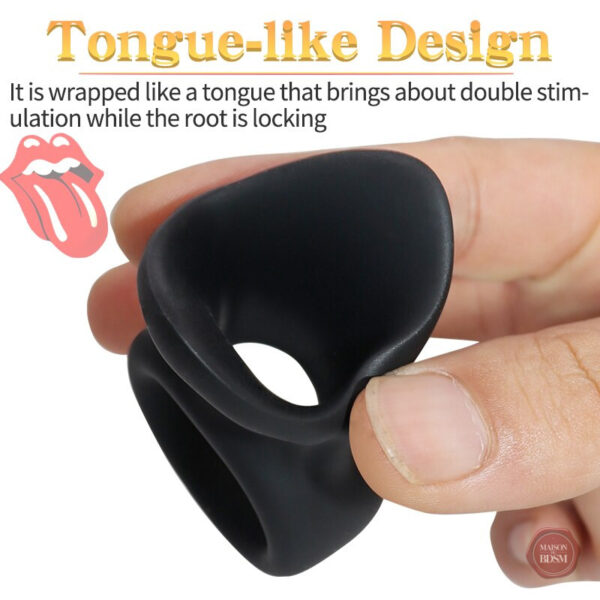 Dispositif de bondage en silicone noir