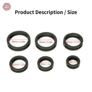 6 anneaux de gland en silicone pour un confort optimal
