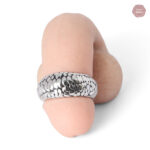Bague Gland élégante en or et acier