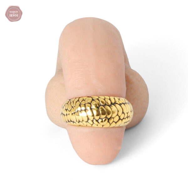 Accessoire en or 24K et acier écailles de dragon