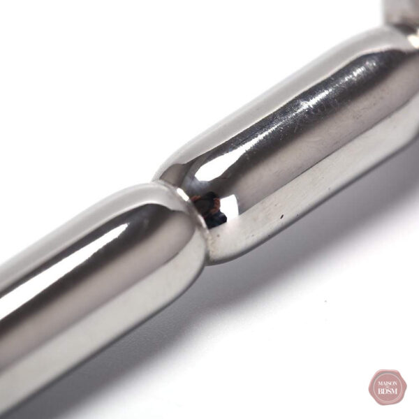 Sonde urétrale en acier pour des sensations intenses