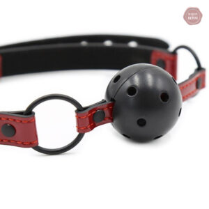 Bâillon en cuir, accessoire de domination et de jeu érotique