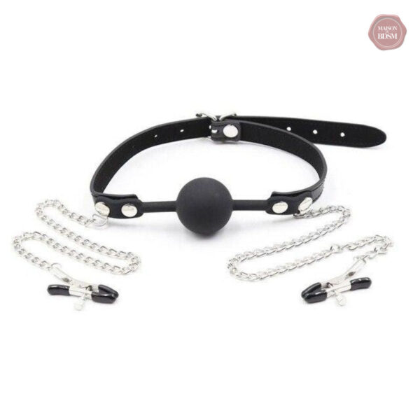 Bâillon sadomaso, accessoire de plaisir et de contrainte