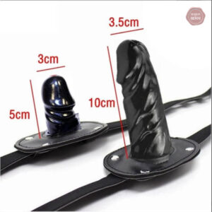 Bâillon en silicone avec gode, idéal pour le plaisir partagé