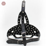 Accessoire de soumission en cuir noir