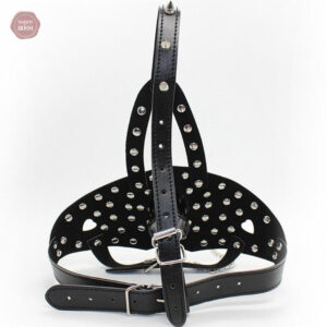 Accessoire de soumission en cuir noir