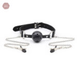 Bâillon Pinces Tétons, accessoire de stimulation
