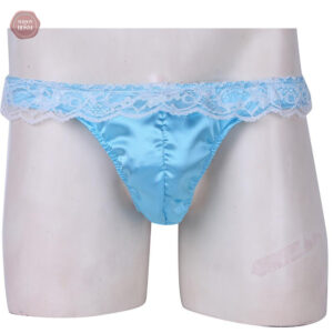 Bikini dentelle satin brillant à volants
