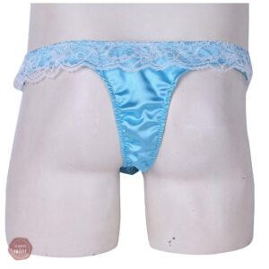 Bikini en satin avec détails en dentelle
