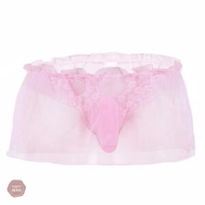 Bikini string en organza à fleurs