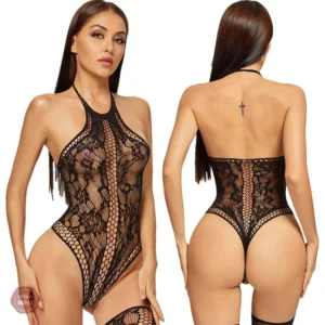 Bodysuit ouvert entrejambe pour un look audacieux