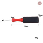 Accessoire de jeu BDSM, paddle rouge, idéal pour la domination et le plaisir