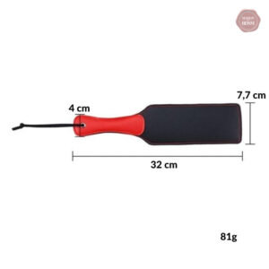 Accessoire de jeu BDSM, paddle rouge, idéal pour la domination et le plaisir