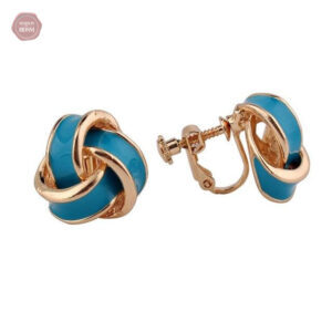 Émail Candy : boucles d'oreilles à clip tendance