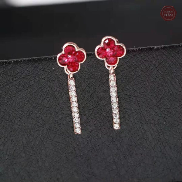 Boucles d'oreilles Sissy avec design trèfle élégant