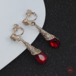 Boucles d'oreilles clip ANNE en cristal
