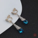 Boucles d'oreilles ANNE, design élégant en cristal