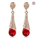 Clip en cristal, boucles d'oreilles ANNE pour un look chic