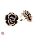 Boucles d'oreilles clip fleurs Sissy Rose, élégance florale