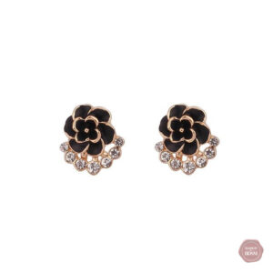 Boucles d'oreilles Sissy, design floral en clip, style féminin
