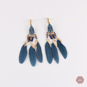 Boucles d'oreilles Sissy, style plume chic