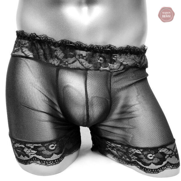 boxer-en-dentelle-sissy-1 Boxer en dentelle Sissy, élégant et féminin