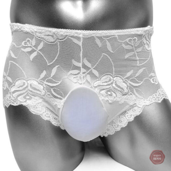 Boxer sexy en dentelle pour un look Sissy audacieux