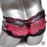 Boxers Sissy scintillants en tissu brillant