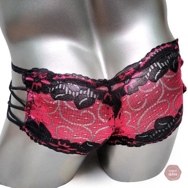 Boxers Sissy scintillants en tissu brillant