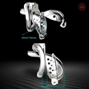 Cage à pénis inox amovible pour chasteté