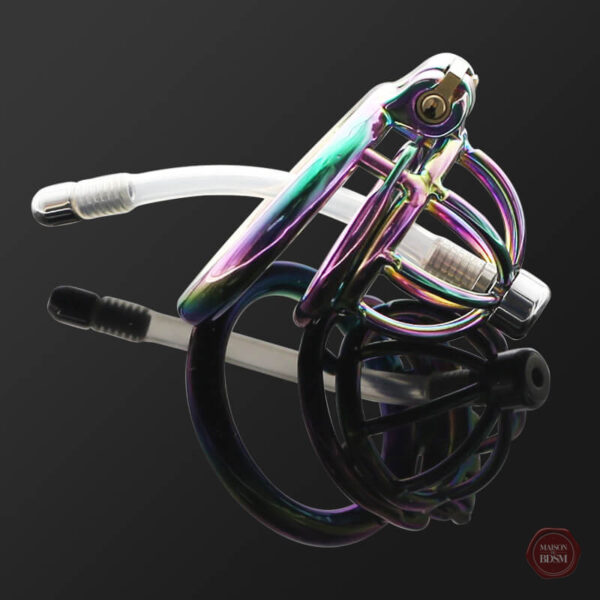 Cage de chasteté avec élément urétral pour stimulation