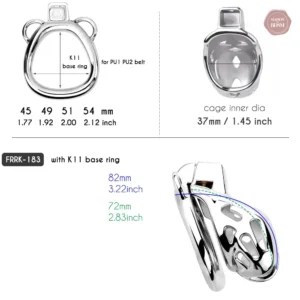 Cage de chasteté ergonomique pour un confort optimal