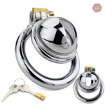 Cage de chasteté en acier pour petit sexe