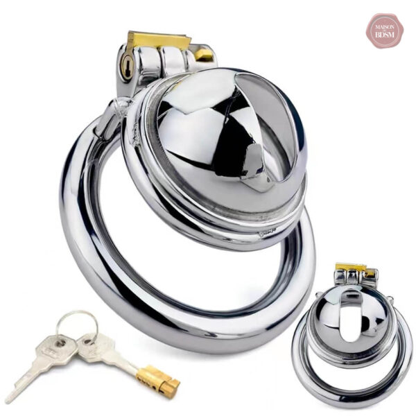 Cage de chasteté en acier pour petit sexe