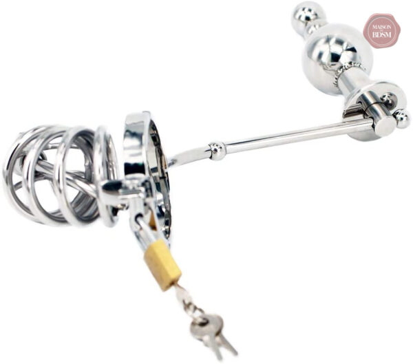 Système de chasteté combiné avec plug anal