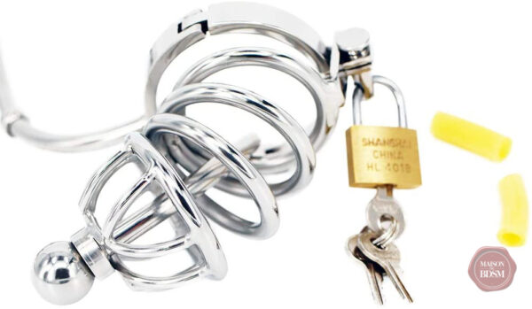 Accessoire pour contrôle de chasteté et stimulation