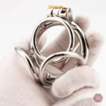 Cage à pénis design moderne en acier inoxydable