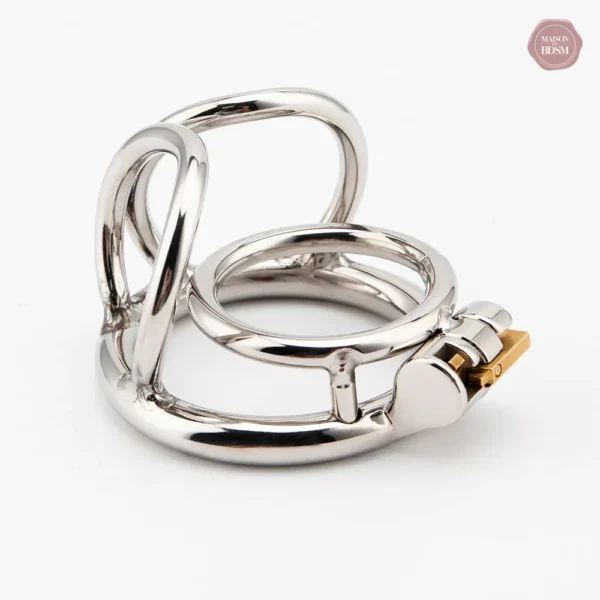 Cage de chasteté robuste en acier inoxydable