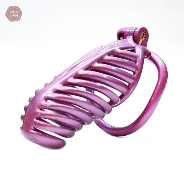Cage de chasteté innovante en violet