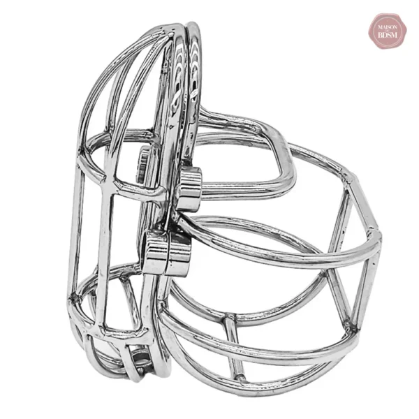 cage-chastete-a-perforations-acier-inoxydable-cbt-1 Cage de chasteté en acier inoxydable pour pénis et testicules