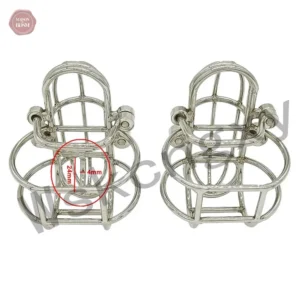 Cage de chasteté perforée en acier inoxydable